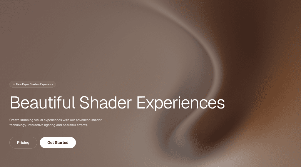 Beautiful Shader Experiences